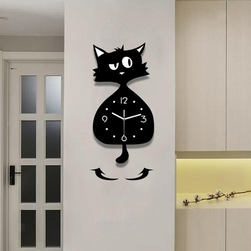 Horloge murale chat - horloge,