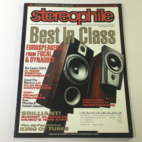Stereophile magazine november - stereophile,