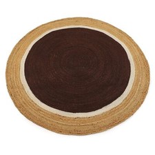 Tapis en jute rond ferme 100 %