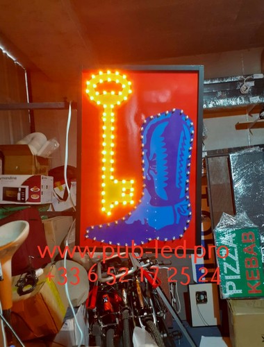 Enseigne lumineuse led - enseigne,