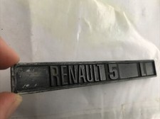 RENAULT 5 L EMBLÈME MONOGRAMME LOGO SIGLE 13,5x2 Cm En Plastique