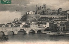 CPA 34 - BEZIERS (Hérault) - 1. Vue prise du Pont Neuf