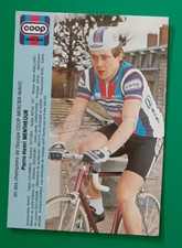 Cyclisme carte cycliste pierre - carte,