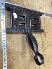 N.2 Etrille Acier Forgé STELLA Brosse à chevaux équitation ancien Outil