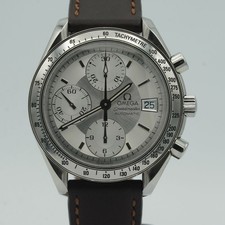 OMEGA SPEEDMASTER DATE HOMMES 1750.043 AUTOMATIQUE 39MM BEAU ACIER BLANC OM397