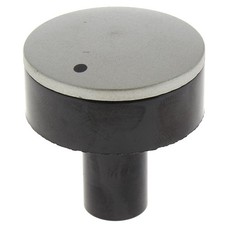 Bouton noir et gris 6h bruleur