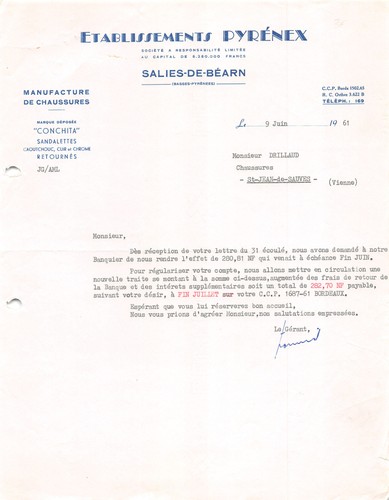 1961 manufacture chaussures - 1961,