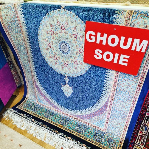 Tapis persan fait main - fait, pure