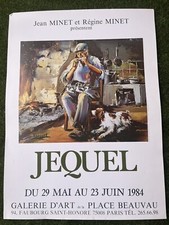 Jequel ORIGINAL EXHIBITION ART POSTER AFFICHE GALERIE Minet Place Beauvau 1984