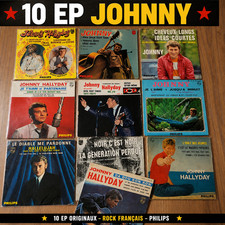 Lot 10 Johnny Hallyday 45T EP