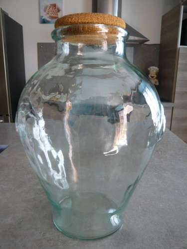 Ancien pot verre xxl avec - en,