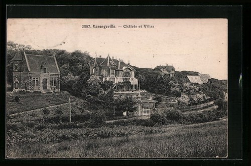 Cpa varengeville châlets et - varengeville,,