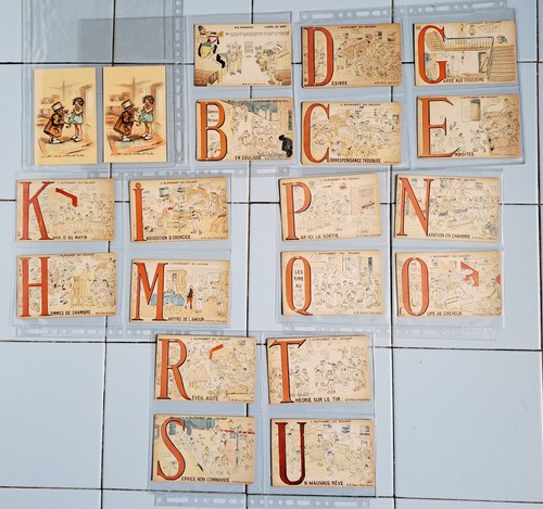 Cartes postales alphabet - cartes,