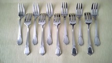 12 Fourchettes à gâteaux Acier Inoxydable Guy Degrenne    NOUVEAU