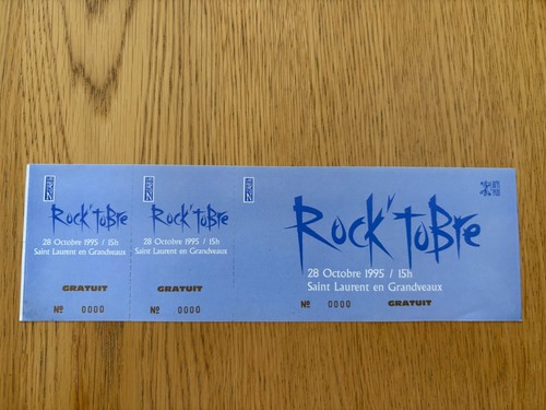 Billet ticket place concert - billet,