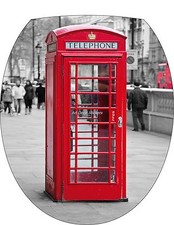 Sticker abattant de WC Cabine