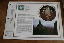 feuillet CEF 1979 premier 1er jour TEMPLE DE BOROBUDUR JAVA BOUDDHISME 488