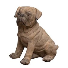Statuette chien carlin en