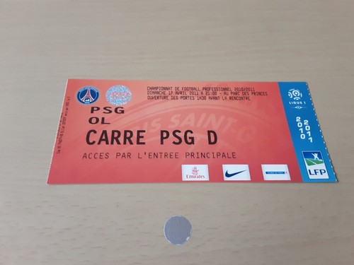 Ticket match psg ol 2011 - match, psg-