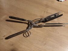 Ancien fer à friser boucler lisser les cheveux,barfier coiffeur métier outil .