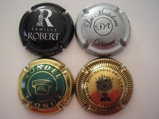 4 capsules Mousseux Crémant : Famille Robert, Les Malidores, Rondel, Boschendal