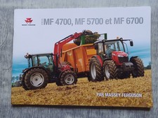 PROSPECTUS BROCHURE TRACTEUR MASSEY FERGUSON 4700 /5700 /6700