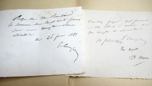Ernest caylus x autographe - caylus,