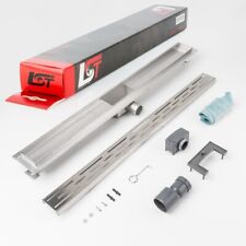 Caniveau Lignes Fente 800 X 70 MM Réglable en Hauteur Siphon de Sol Duschgitter