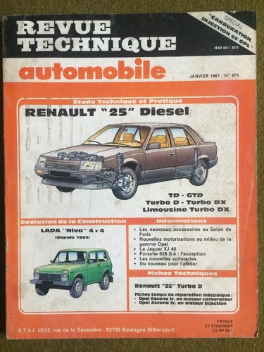 Revue technique automobile - revue,