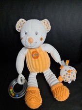 Doudou Peluche Ours Blanc Et