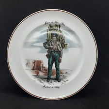 Assiette vintage en porcelaine de Limoges signée, 19 cm, assiette décorative