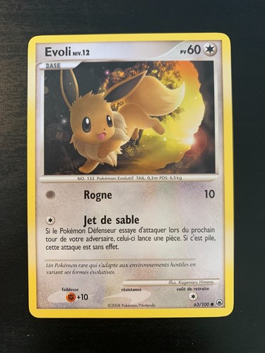 Carte pokémon commune evoli - carte,