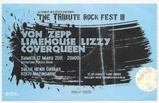 RARE / TICKET CONCERT - COVERQUEEN ( HOMMAGE A QUEEN) VON ZEPP LIVE FRANCE 2011