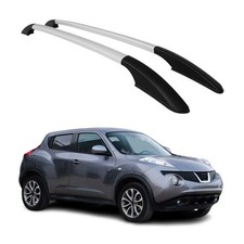 Barres de toit longitudinales pour Nissan Juke 2010-2020 Aluminium Gris