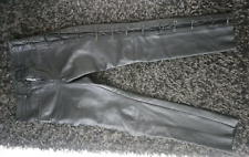 Pantalon en cuir homme avec lacet  gothique  rock star biker moto