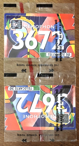 3672 géométrique telecarte - 3672,