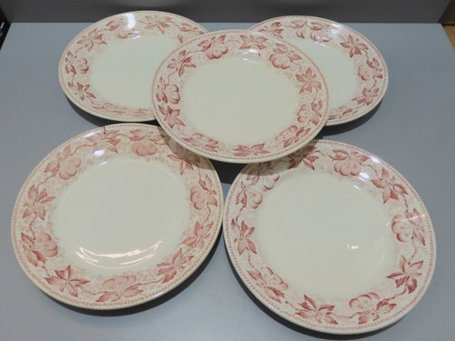Assiettes plates demi - -5,