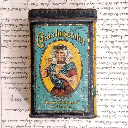 Boîte ancienne cacao - boîte,