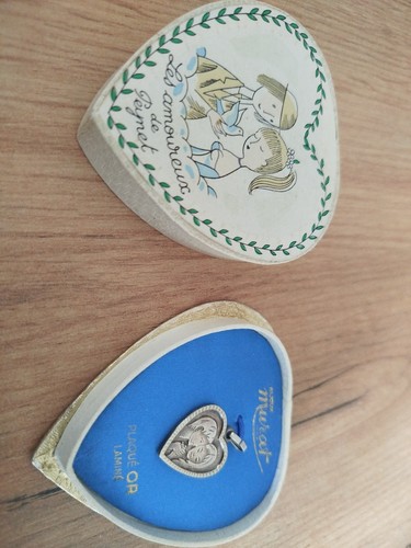 Medaille dans coffret amoureux - coffret,