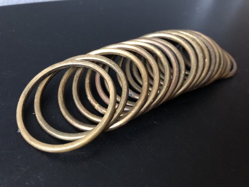 Lot anneaux rideaux laiton - rideaux,