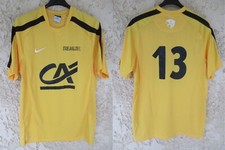 Maillot STADE LAVALLOIS porté n°13 NIKE jaune LAVAL rare match worn shirt M