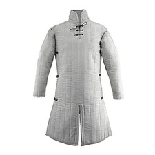 Manteau gambeson épais rembourré Renaissance médiévale veste aketon armure de...