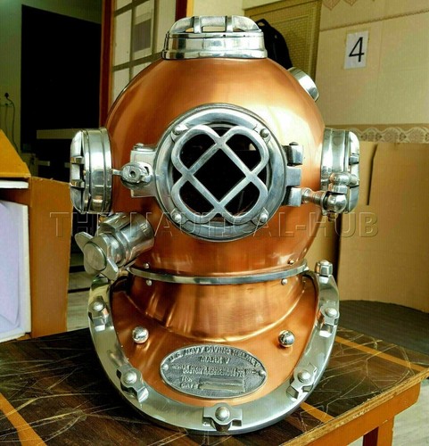 Casque plongée vintage - casque,