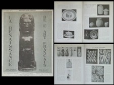 LA RENAISSANCE n°12 1927 CERAMIQUE, ANDRE FAU, MAYODON, ROBJ, SUZANNE SESBOUE