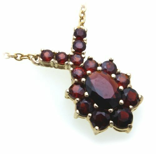 Collier grenat argent - collier,