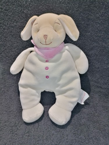 Doudou peluche chien beige