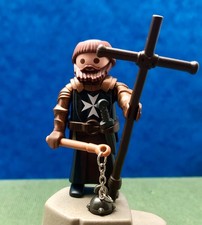 Playmobil Chevalier Knight Croisé Crusader Malte Moine Château Custom Vintage