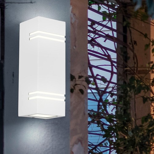 Lampe murale led blanche alu - lampe,