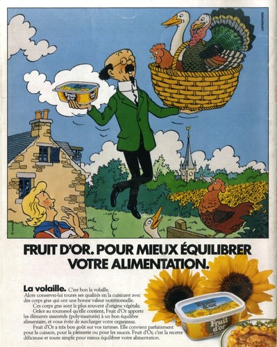 Herge tintin publicité - herge,