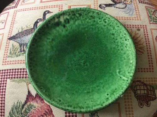 Assiette verte vallauris - assiette,